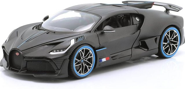 Bburago Bugatti Divo Carbon Modellauto grau Maßstab 1:18 - Bild 1