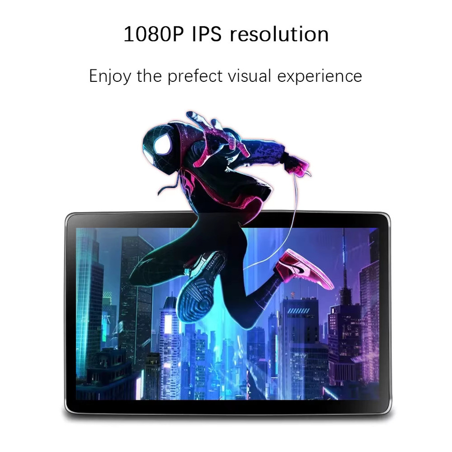 Sadocom Android Autoradio mit 12,8 Zoll IPS Display, 1080P, 6GB RAM, 128GB Speicher, WiFi und 100 Grad drehbar, Schwarz - Bild 3