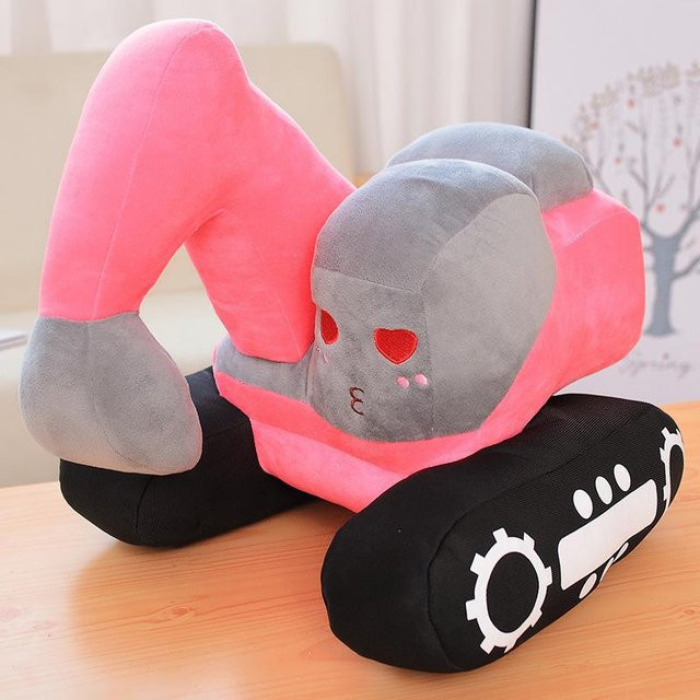 Bagger Puppe Plüschtier, Stoffpuppe, rosa - Bild 1