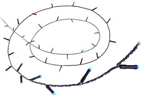 WiZ Fairy Light Color LED-Lichterkette RGB mit 160 LEDs, Schwarz, 20 m, USB-Anschluss, App-Steuerung für Innen und Außen - Bild 2