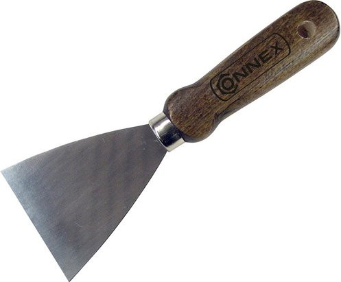 Connex Stoßspachtel aus Buchenholz und Kohlenstoffstahl in Braun, Länge: 19,3 cm - Bild 1