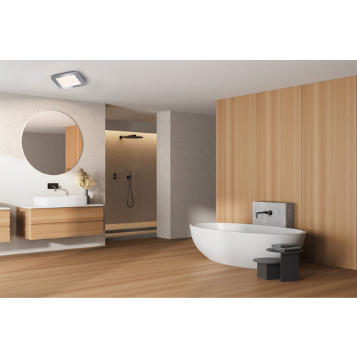 Fischer & Honsel Deckenleuchte Gotland in Silber aus Kunststoff und Metall mit dimmbarer LED - Bild 3