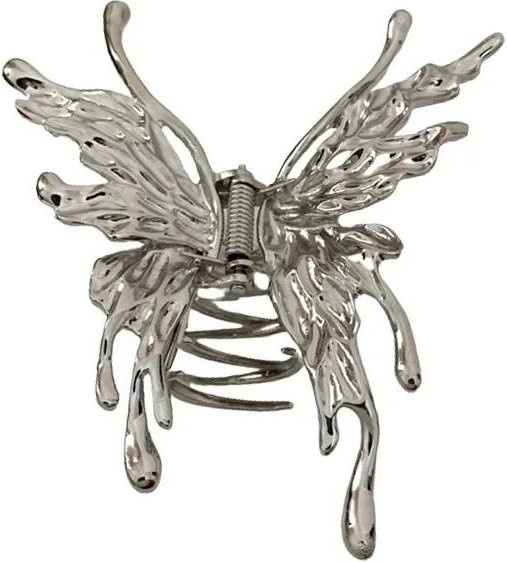 YULIN Haarspange, Schmetterling, Silber, Damen, Mädchen - Bild 1