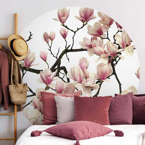 K&L Wall Art Vliestapete Kadam Rosa Magnoliae, florale Wandgestaltung in Mehrfarbig, matt - Bild 2