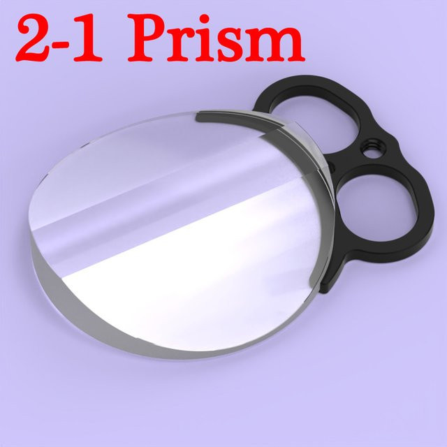 Knightx 2-in-1 Prisma Spezialeffekt Objektivfilter für Smartphones und Kameras, transparent - Bild 1
