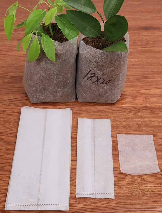 WITUSE 100 Stück Pflanzenwachstumsbeutel aus Vliesstoff für Sämlinge und Garten, B/T/H: 20 x 7 x 0 cm - Bild 3