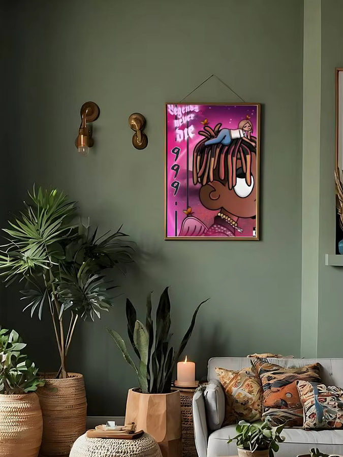 Juice WRLD Retro Album Poster Wandkunst in Multicolor für deine Wanddekoration - Bild 7