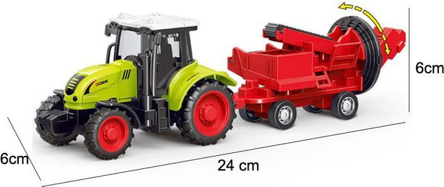 Bauernhof Traktor LKW, Trägheitsauto, Modell, ab 4 Jahren - Bild 1