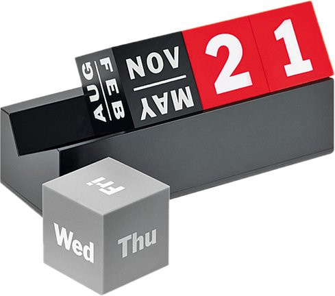 MoMA Ewiger Kalender Metropolitan Museum of Art Design Tischkalender Multicolor B/T/H: 12,0 x 12,0 x 4,0 cm - Bild 1