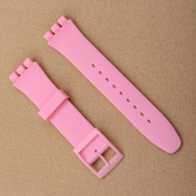 AVE Uhrenarmband Silikon, rosa, Unisex - Bild 1