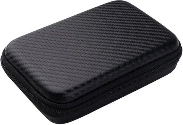 MTMA Datenkabel-Aufbewahrungstasche und tragbare Schutzhülle für Handy-Ladegeräte, mobile Festplatten und USB-Sticks, schwarz - Bild 1