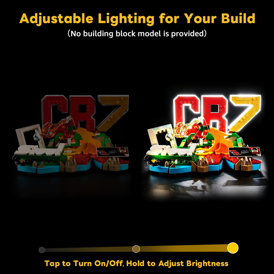 BlockGlow LED-Lichtset passend für Lego 43012 Ronaldo Fußball-Highlights-Ideen aus Kunststoff - Bild 2