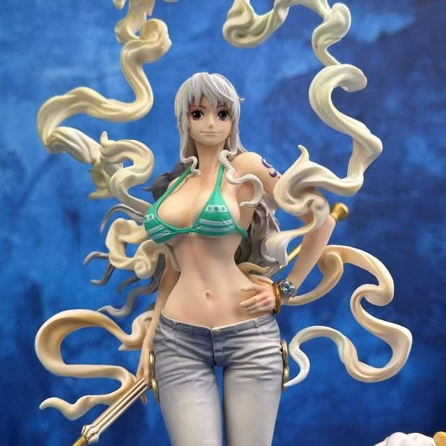 Bandai One Piece Nami Statue Wano Arc, Anime Desktop-Dekoration, 30cm - Bild 1