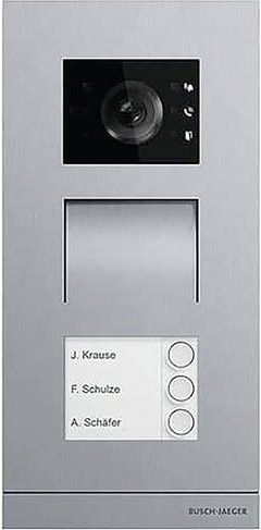 Busch-Jaeger Video-Türsprechanlage Kamera aus Edelstahl in Silber 2TMA130010X0021 - Bild 1
