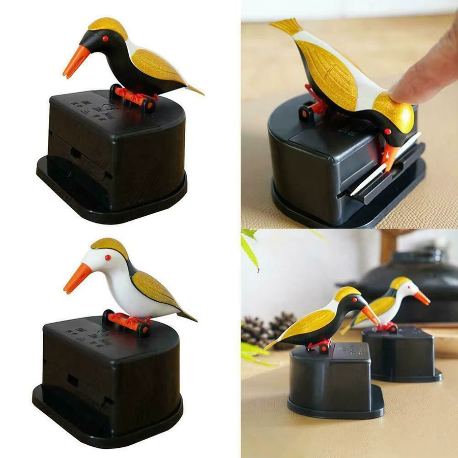 Kolibri Zahnstocher Spender Automatische Zahnstocher Box aus Kunststoff für Küche und Dekoration - Bild 3