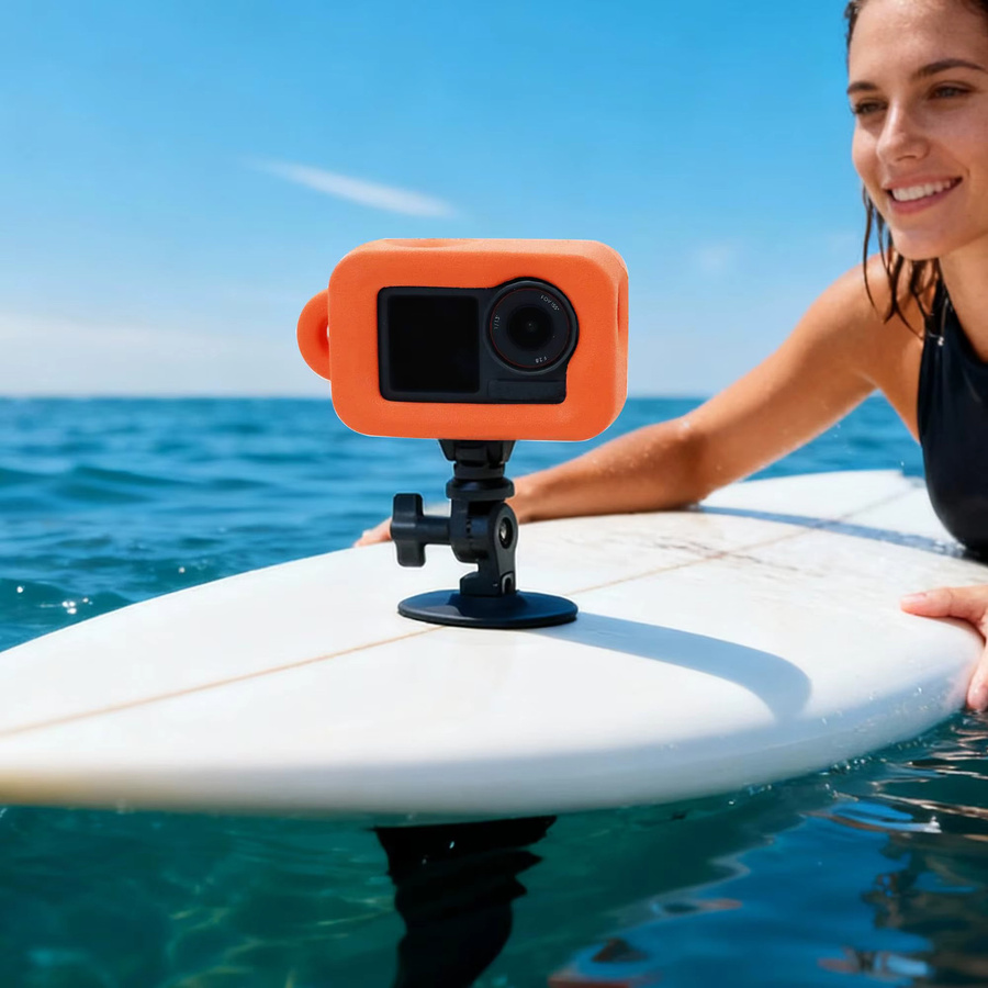 DJI Schwimmendes Tauchgehäuse für Osmo Action 5 Pro, Action 6, Action 4 und Action 3 in Orange mit Surf-Schaumstoff - Bild 5