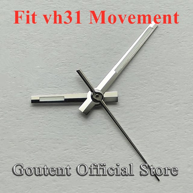 Goutent Uhrenzeiger, silber, VH31-Uhrwerk, Uhrenzubehör - Bild 1