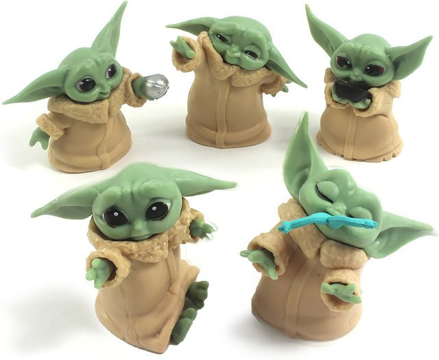 Bandai Star Wars Baby Yoda Darth Actionfiguren, 5-teiliges Set - Bild 1