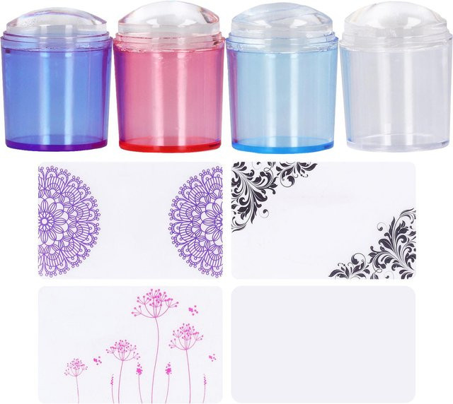 OutsideWorld Nail Art Silikon Stempel, pink - Bild 1