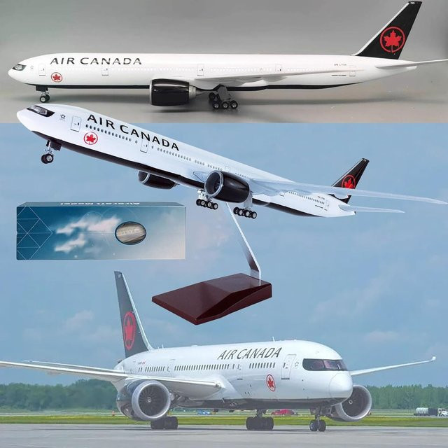ZOCO 777-Flugzeugmodell Kanada, Flugzeugspielzeug, 1:157, mit LED-Leuchten - Bild 1