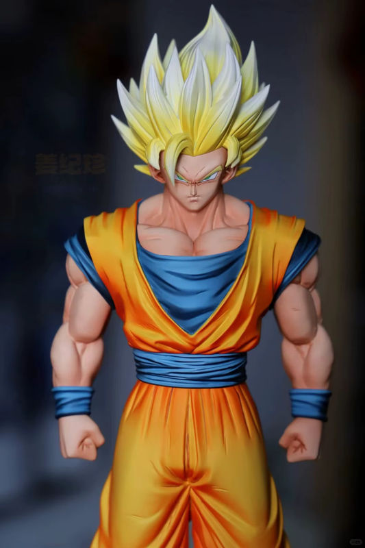 Bandai Dragon Ball Z Super Saiyajin 1 2 Anime Figur Kakarott Actionfigur, mehrfarbig, Höhe: 32 cm - Bild 4