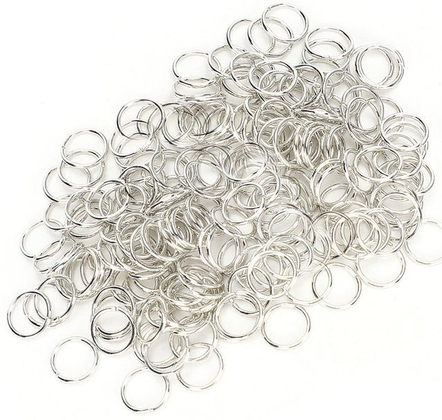 Igeteck Jump Ring, Silber, Eisen, DIY Schmuck Zubehör - Bild 1