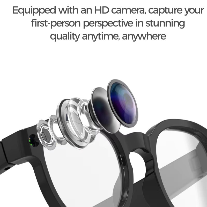 Xiaomi 6K HD AI Motorrad-Brille mit Bluetooth, Musikplayer, Sprachassistent und Übersetzungs-Kamera in Schwarz oder Weiß - Bild 3