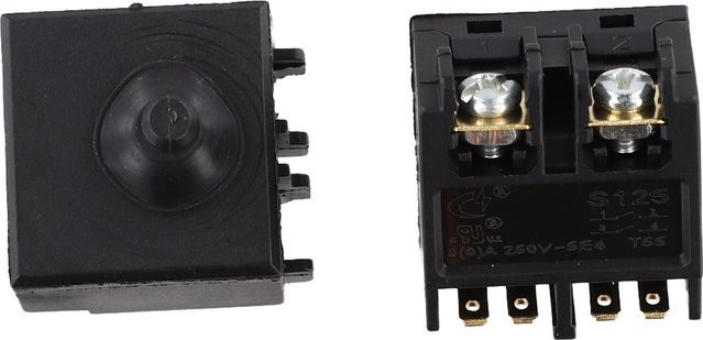 VIBRATITE Ersatzschalter für Winkelschleifer, 100-teiliges Set, Schwarz - Bild 1