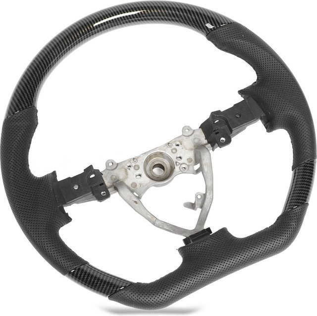 TOMTOP JMS Lenkradbezug aus perforiertem Leder mit schwarzer Naht für FJ Cruiser 2007 bis 2017, Schwarz - Bild 1