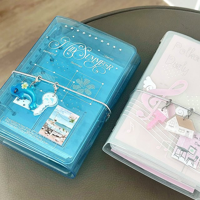 CHENJ Notizbuch Organizer A7 in Ozeanblau mit PVC-Einband und Trennseiten - Bild 1