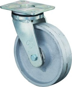 BS Schwerlastrolle RR100.C81.250 aus Metall in Silber mit Schraubbefestigung - Bild 1