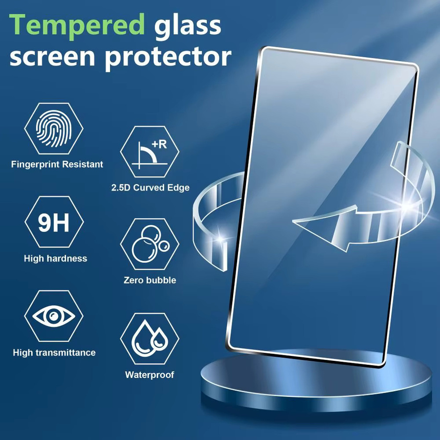 3er-Pack HD-Displayschutzfolie aus gehärtetem Glas für Lenovo Legion Go S, transparent, kratzfest und mit gebogener Kante, Breite: 20,3 cm - Bild 5