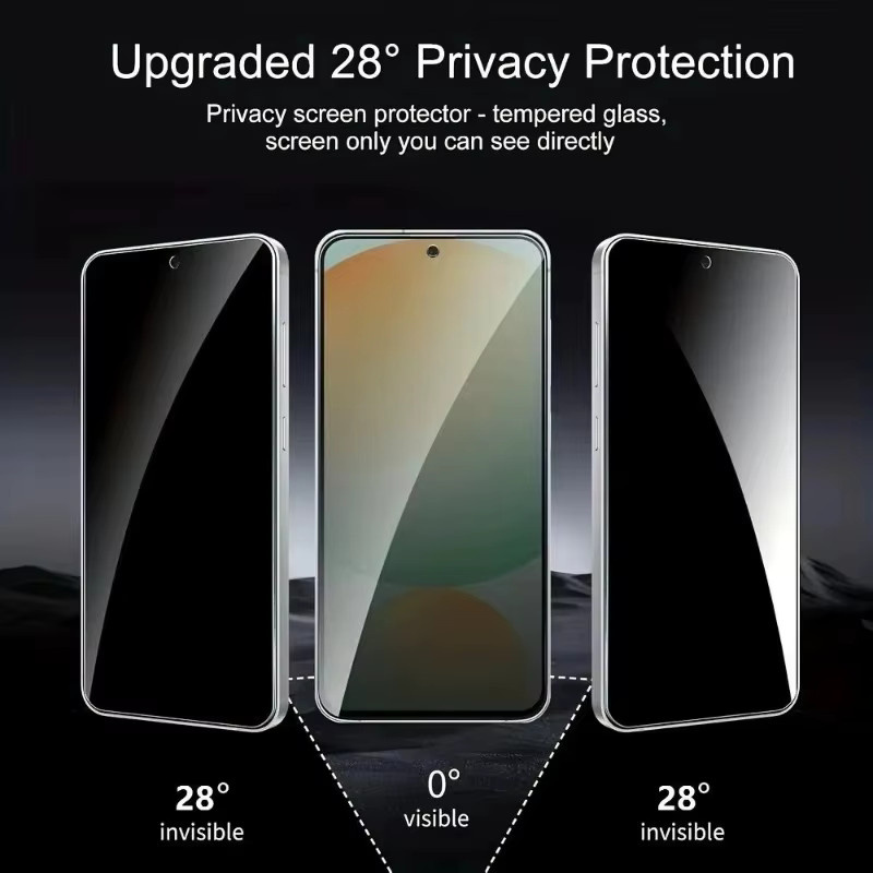 Xiaomi Sichtschutz Panzerglas Displayfolie für Redmi Note Serie (15 Pro 5G, 14, 13, 12, 11, 10, 11S, 10S, 15C, 14C, 13C, 12C, 10C, A3) Anti-Spy Schutzfolie im Set - Bild 2