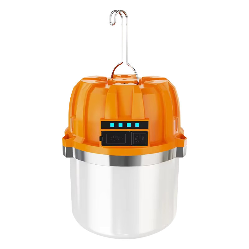KDULIT LED Campinglaterne mit USB-Akku und Haken, Mehrfarbig, Weiß/Orange, B/T/H: 17,0 x 12,0 x 1,0 cm - Bild 7