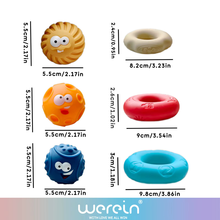 Werein Silikon-Stapelspielzeug, Bunt / Mehrfarbig - Bild 2