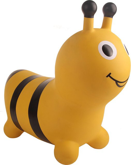 Jumping Bee aufblasbares Bienen-Hüpftier aus PVC in Gelb für Kinder - Bild 1
