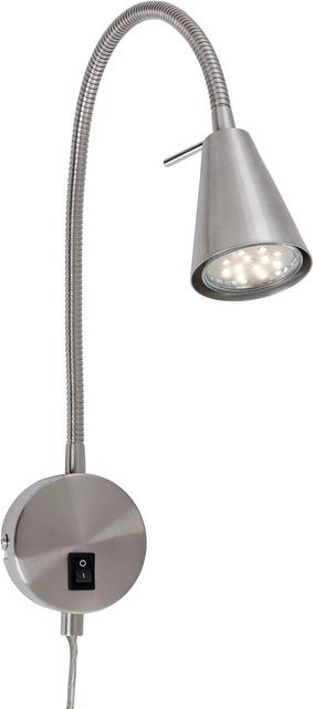 Briloner LED Bettleuchte Tusa in Matt-Nickel, schwenkbar, Warmweiß, H x B x T: 45 x 20,5 x 20,5 cm - Bild 1