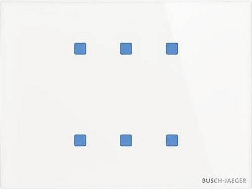 Busch-Jaeger Touchscreen-Modul TB/U6.8.11-CG Scene Controller in Weiß mit Glasoberfläche - Bild 1
