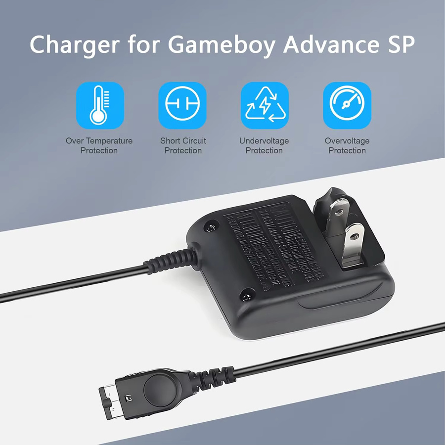 AC-Ladegerät-Adapter für Nintendo DS, NDS und Gameboy Advance SP in Schwarz - Bild 2