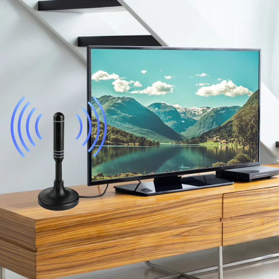 APWIKOGER Digitale TV-Antenne für DVB-T, DVB-T2 und DAB mit 300 cm Koaxialkabel in Schwarz - Bild 5