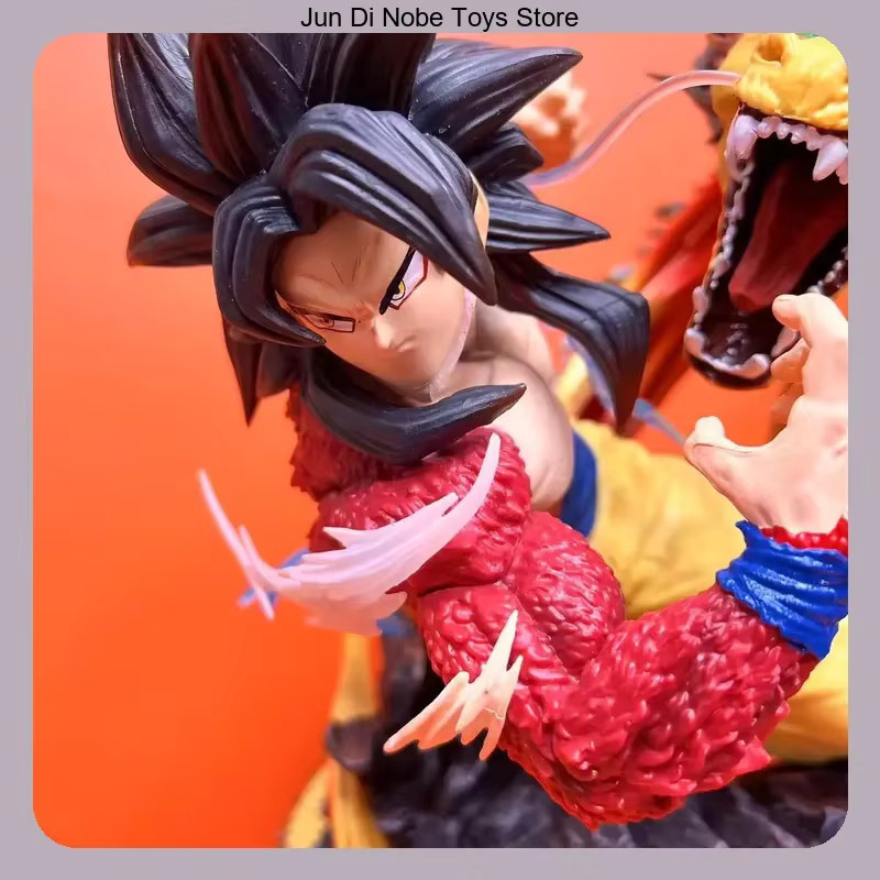 Bandai Dragon Ball Goku SS4 Drachenfaust-Explosion Anime-Figur Modell-Statue, Multicolor, Höhe: 42 cm - Bild 3