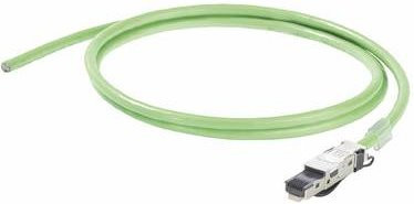 Weidmüller Sensor-/Aktor-Steckverbinder 1173180000 konfektierter Stecker gerade, Cat5e Ethernet/LAN, grün - Bild 1