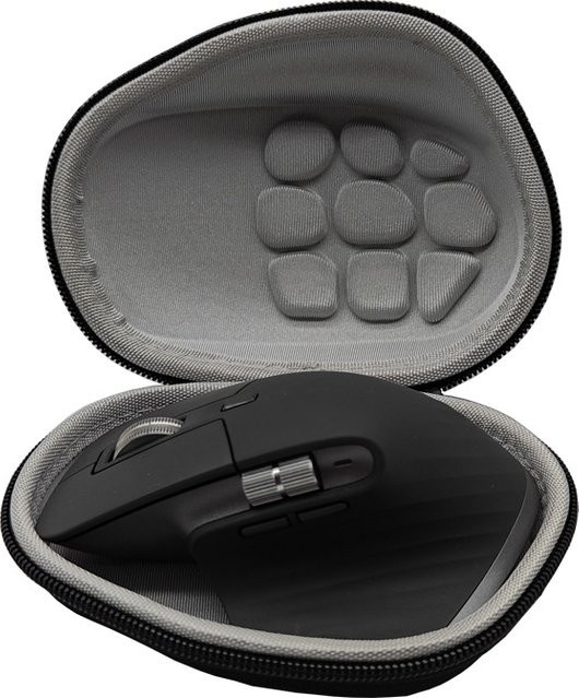 Logitech MX Master 4 Advanced Wireless Mouse Aufbewahrungstasche in Schwarz mit Hartschalen-Schutzhülle - Bild 1