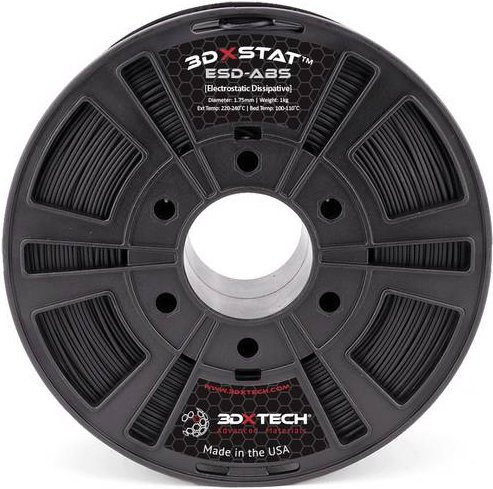 3DXTech 3DXSTAT Leitfähiges ESD ABS Filament 1,75 mm Schwarz 750 g - Bild 1