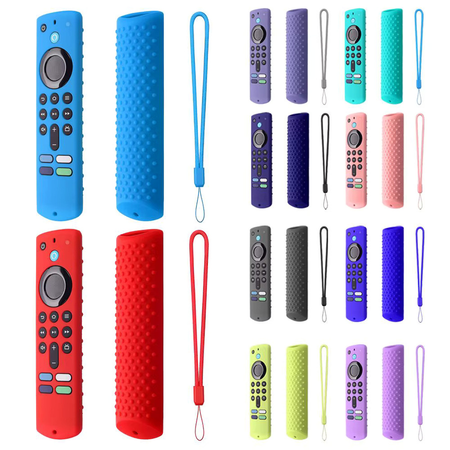 Stoßfeste Silikon-Schutzhülle für Amazon Fire TV-Stick (3. Generation) in Grau und Multicolour - Bild 2