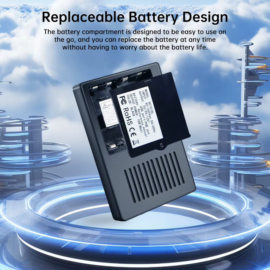 occkic DC USV Batterie-Backup ohne Batterie, Schwarz, 5V/9V/12V 2A 15V/24V, für Router, Modem und Monitor - Bild 4