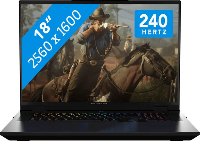 ERAZER Beast 18 X1 Gaming-Laptop in Schwarz mit 18 Zoll Display, Intel Core Ultra 9, 32GB RAM, 2TB SSD und RTX 5090 - Bild 1