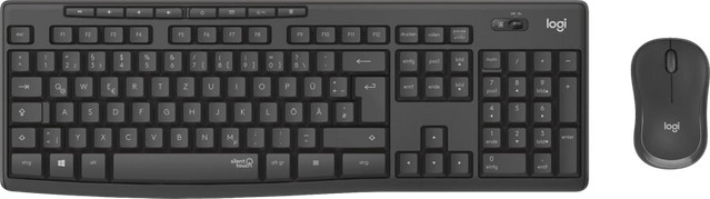 Logitech MK295 Silent Wireless Tastatur und Maus Set, QWERTZ Deutsch, Graphite/Schwarz - Bild 4
