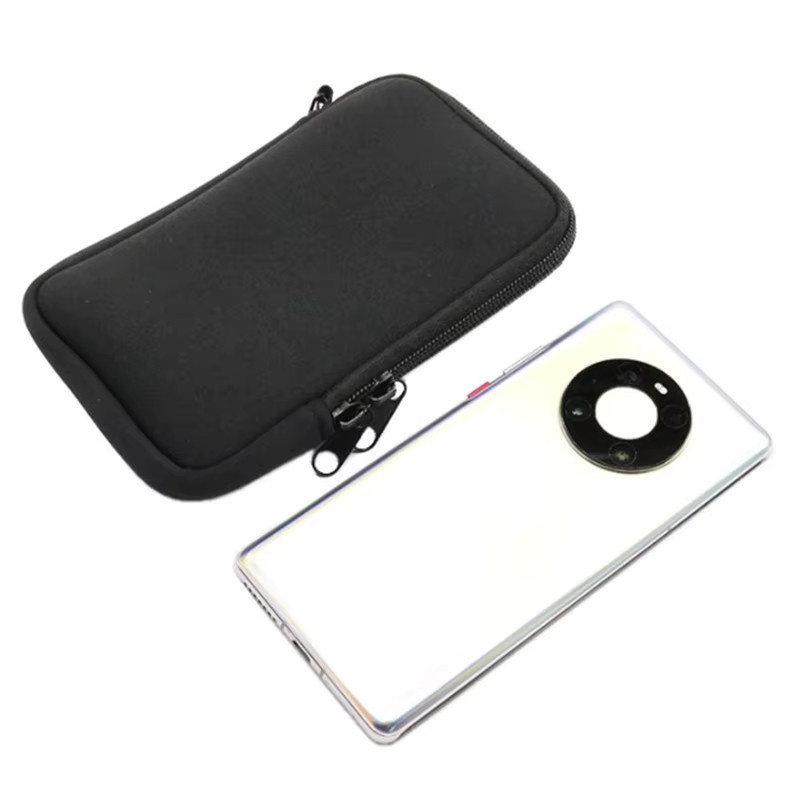 Tragbare Neopren-Handytasche und Aufbewahrungstasche für digitales Zubehör in Schwarz - Bild 6