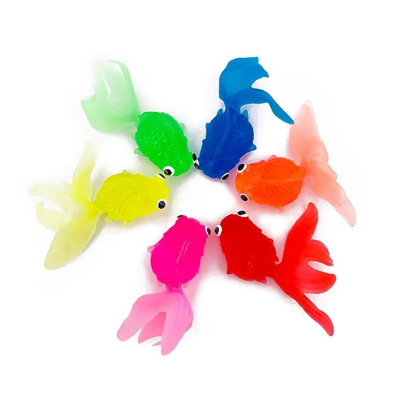 Bai Fen Bai Toys Kawaii Simulation Gummi Goldfisch, Bad Spielzeug, 6-teiliges Set, ab 0 Jahre - Bild 2